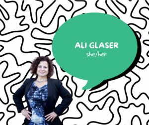 Planning Team Member speaker card for Ali Glaser (she/her)