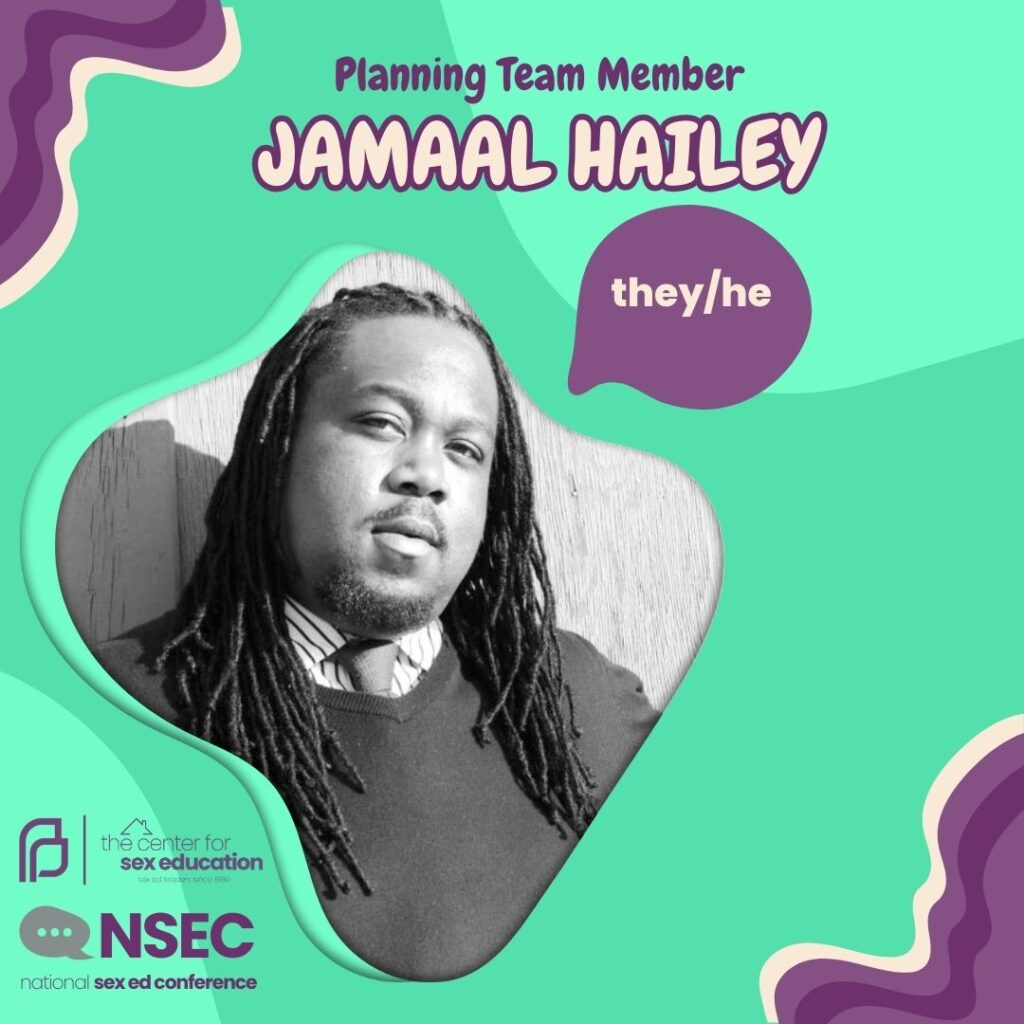 Planning team member card for Jamaal Hailey (they/he)